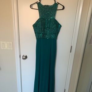 Emerald Green Sherri Hill Prom Dress